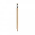 BARTER. Mini l&aacute;pis com borracha e dureza HB - Natural claro