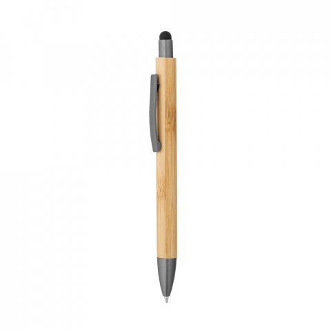 ZOLA. Esferogr&aacute;fica em bambu com acabamento em mate - Gun metal