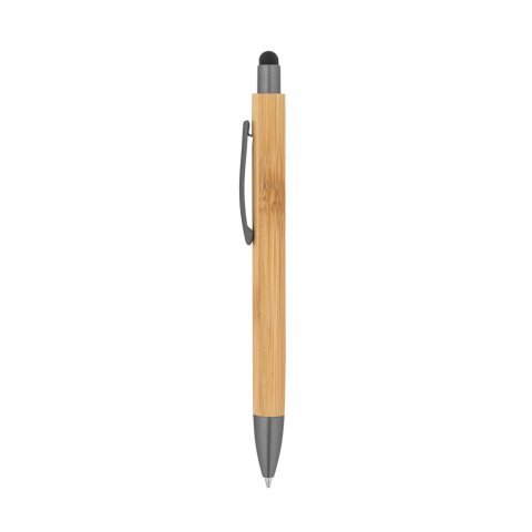 ZOLA. Esferogr&aacute;fica em bambu com acabamento em mate - Gun metal