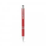 BETA WHEAT. Esferogr&aacute;fica em fibra de palha e ABS com clipe - Vermelho