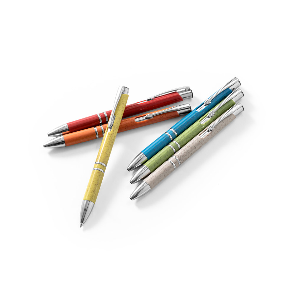 BETA WHEAT. Penna a sfera in fibra di grano e ABS con clip