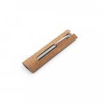 CHRIS. Kemijska olovka s tijelom od nehrđajućeg čelika (53% rSS) s kopčom - Satin silver