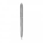 CHRIS. Kemijska olovka s tijelom od nehrđajućeg čelika (53% rSS) s kopčom - Satin silver