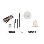 LEAH. Set valjaka i kemijske olovke od aluminija (94% rAL) s kopčom