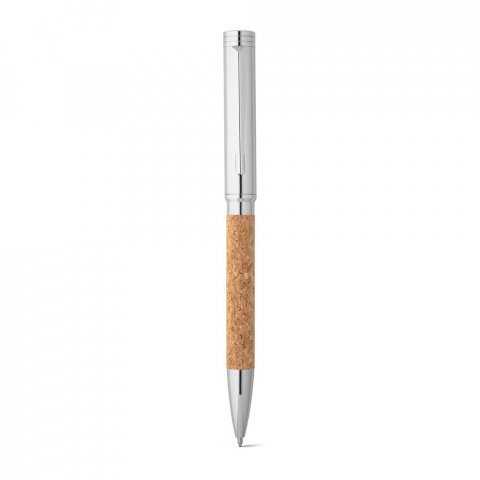 CORKO. Kurk en metalen balpen met draaimechanisme - Naturel