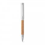 CORKO. Kurk en metalen balpen met draaimechanisme - Naturel