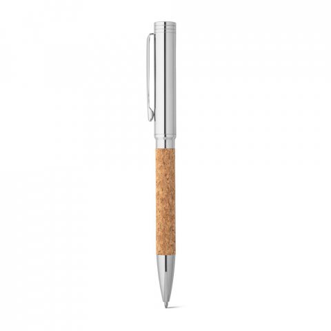 CORKO. Kurk en metalen balpen met draaimechanisme - Naturel