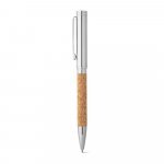 CORKO. Kurk en metalen balpen met draaimechanisme - Naturel