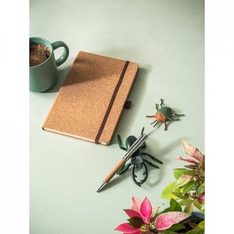 CORKO. Kurk en metalen balpen met draaimechanisme