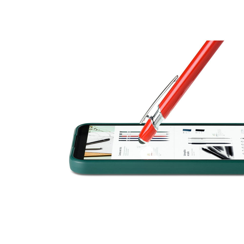 NEIL. Penna a sfera con corpo in alluminio riciclato (100% rAL) e punta tattile