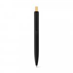 ZARA. Рециклирана химикалка от ABS (100% rABS) с бамбуков бутонът - черно