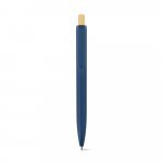 ZARA. Рециклирана химикалка от ABS (100% rABS) с бамбуков бутонът - тъмносин