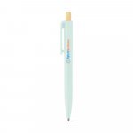 ZARA. Рециклирана химикалка от ABS (100% rABS) с бамбуков бутонът - Пастелно зелено