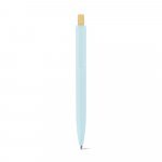 ZARA. Рециклирана химикалка от ABS (100% rABS) с бамбуков бутонът - Пастелно синьо