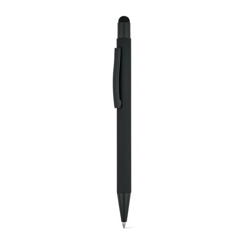 CLINT MATE. Kuglepen med et moderne design lavet af genbrugsaluminium (100% rAL) med en mat finish - Sort