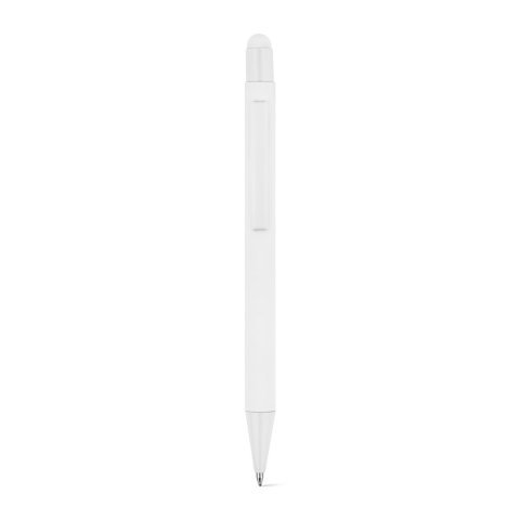 CLINT MATE. Kuglepen med et moderne design lavet af genbrugsaluminium (100% rAL) med en mat finish - Hvid
