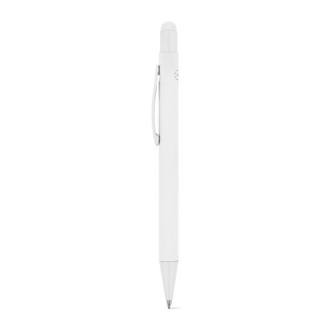 CLINT MATE. Kuglepen med et moderne design lavet af genbrugsaluminium (100% rAL) med en mat finish - Hvid