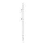 CLINT MATE. Kuglepen med et moderne design lavet af genbrugsaluminium (100% rAL) med en mat finish - Hvid