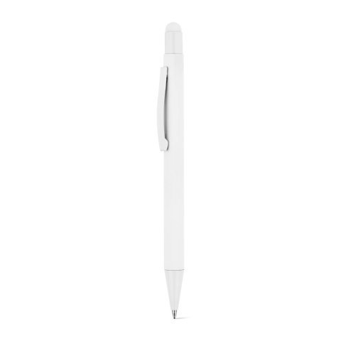 CLINT MATE. Kuglepen med et moderne design lavet af genbrugsaluminium (100% rAL) med en mat finish - Hvid
