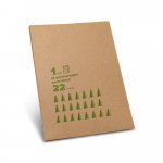 POE. A4 document folder made from 100% recycled paper (450 g/m&sup2;) - Natural