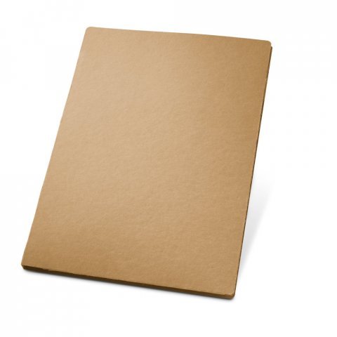 POE. A4 document folder made from 100% recycled paper (450 g/m&sup2;) - Natural