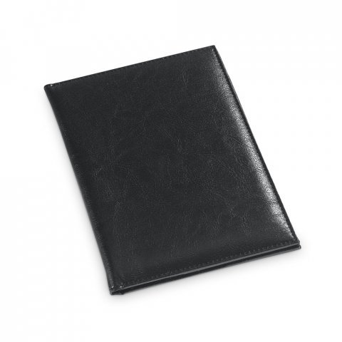 TRUFFLE. Porta contas em formato de livro em PU - Preto