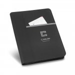 AUSTER. A4 folder in 600D with lined pages - Light grey