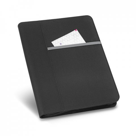 AUSTER. A4 folder in 600D with lined pages - Light grey