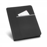 AUSTER. A4 folder in 600D with lined pages - Light grey