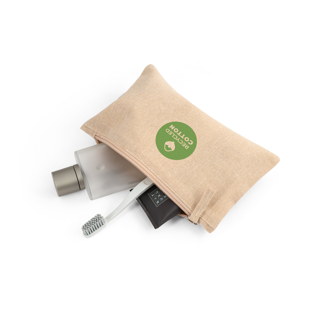 MILLIE. Pochette multifunzione con cotone riciclato (70%) e poliestere (30% rPET) (140 g/m²) (140 g/m²)