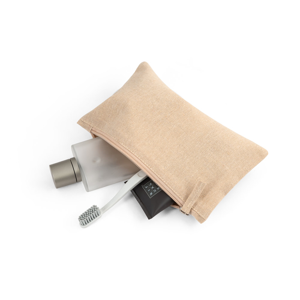 MILLIE. Pochette multifunzione con cotone riciclato (70%) e poliestere (30% rPET) (140 g/m²) (140 g/m²)