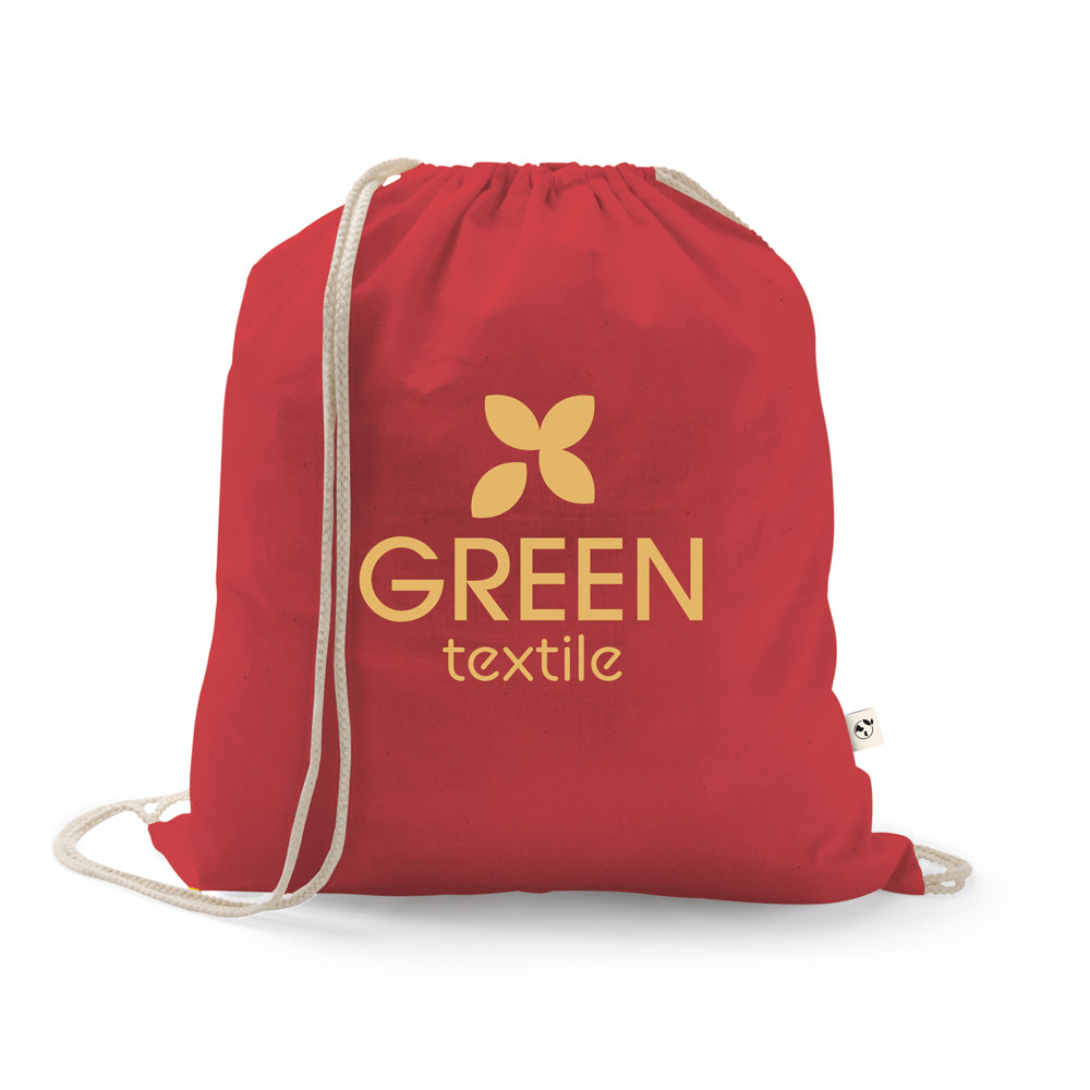 ISTANBUL. Zaino a sacca in cotone riciclato (70%), poliestere (30% rPET) (150 g/m²)