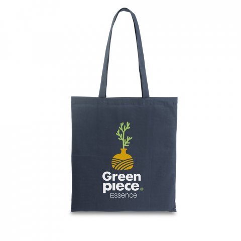 CAIRO. Чанта от рециклиран памук (70%) и полиестер (30% rPET) (180 g/m&sup2;) - тъмносин