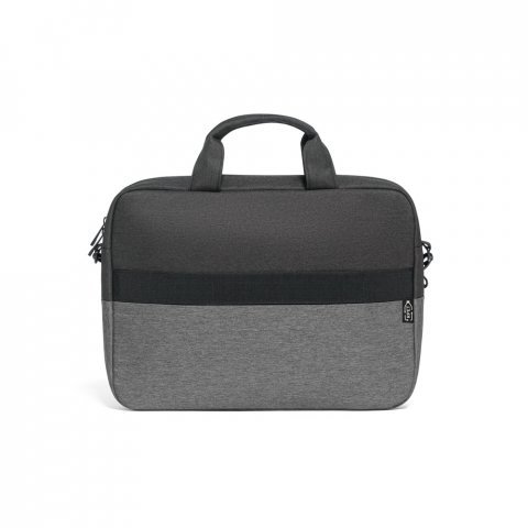 GENOA. Padded laptop bag in 600D high-density recycled polyester 15" - сив