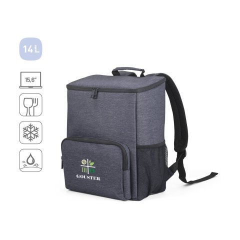 BOSTON COOLER. Mochila com isolamento t&eacute;rmico em Nylon 2Tone 14L