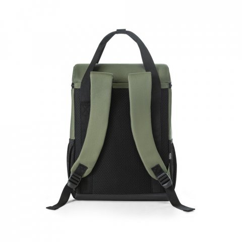 ROMA L. Kylv&auml;ska som ryggs&auml;ck stoppad i &aring;tervunnen polyester 600D ripstop  16L - M&ouml;rkgr&ouml;n