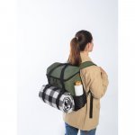 ROMA L. Kylv&auml;ska som ryggs&auml;ck stoppad i &aring;tervunnen polyester 600D ripstop  16L - M&ouml;rkgr&ouml;n