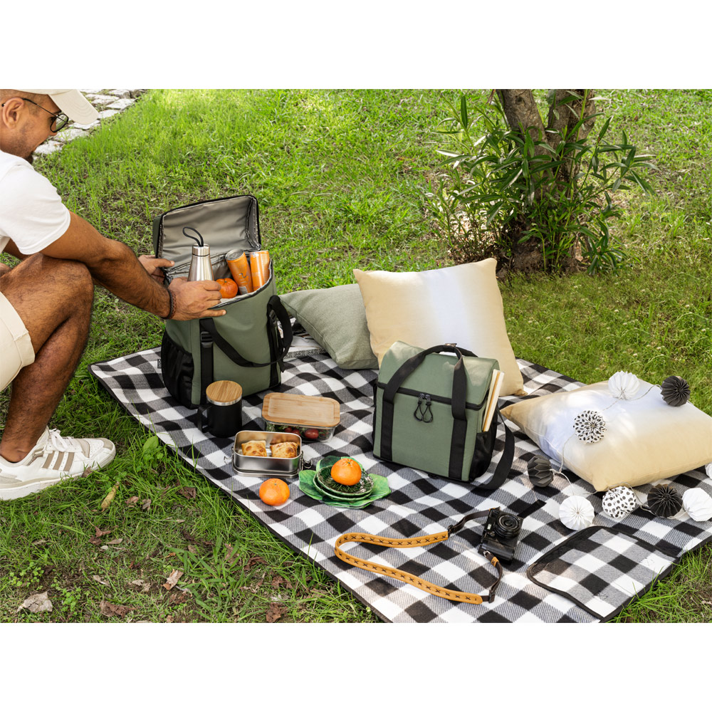 ROMA L. Zaino termico imbottito in poliestere riciclato 600D ripstop 16 L