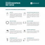 ROVER BACKPACK. Ranac od mikrofibera i PU