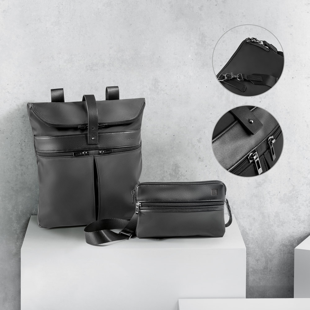 ROVER BACKPACK. Zaino in microfibra e PU