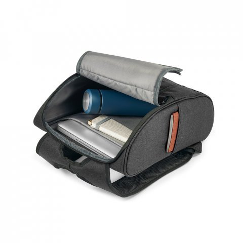 LUNAR. Раница за лаптоп 15.6'' от 600D полиестер - Тъмно сив