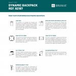 DYNAMIC BACKPACK II. 2 u 1 ranac: ranac + rashladna torba