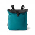 ROVER BACKPACK II. Mochila em tecido e PU - Azul petr&oacute;leo