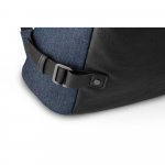 DIVERGENT BACKPACK I. Раница за лаптоп до 15,6'' от деним и полиуретан - тъмносин