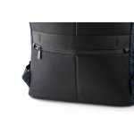 DIVERGENT BACKPACK I. Раница за лаптоп до 15,6'' от деним и полиуретан - тъмносин