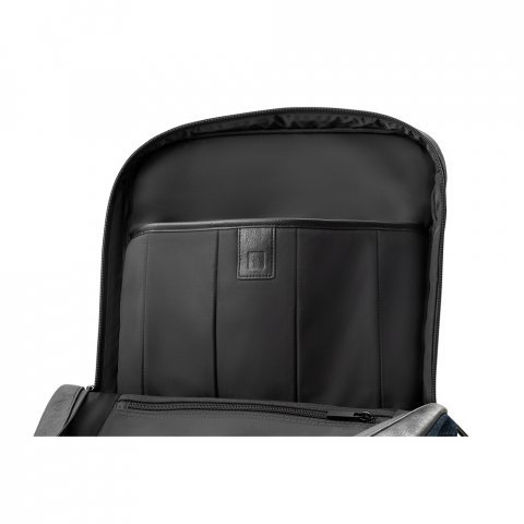 DIVERGENT BACKPACK I. Раница за лаптоп до 15,6'' от деним и полиуретан - тъмносин