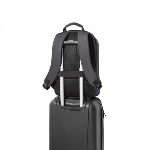 GENOA BPACK. Anti-theft ranac od recikliranog poliestera visoke gustine 600D - Plava