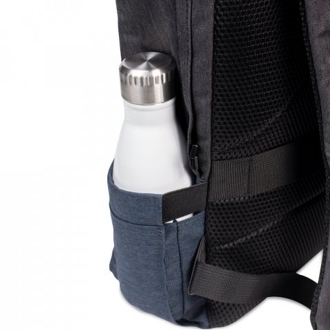 GENOA BPACK. Anti-theft ranac od recikliranog poliestera visoke gustine 600D - Plava