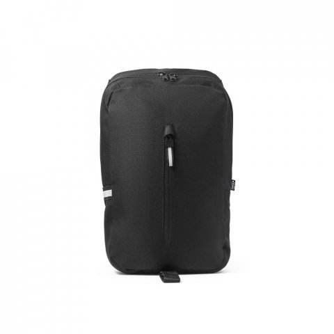 DELFOS. Ryggs&auml;ck i 300D med&aring;tervunnen polyester och 600D med&aring;tervunnen polyester med enkelrem och foder av 210D &aring;tervunnet polyester - Svart