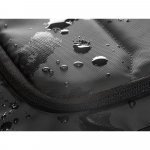 TOULON. 600D kierr&auml;tetyst&auml; polyesterist&auml; valmistettu, tihe&auml;st&auml; vedenkest&auml;v&auml; kannettavan tietokoneen reppu, 16" - Musta